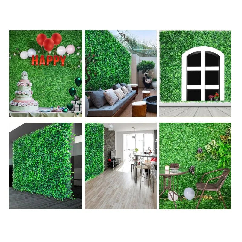 Realistic Artificial Grass Wall Panel Decoration