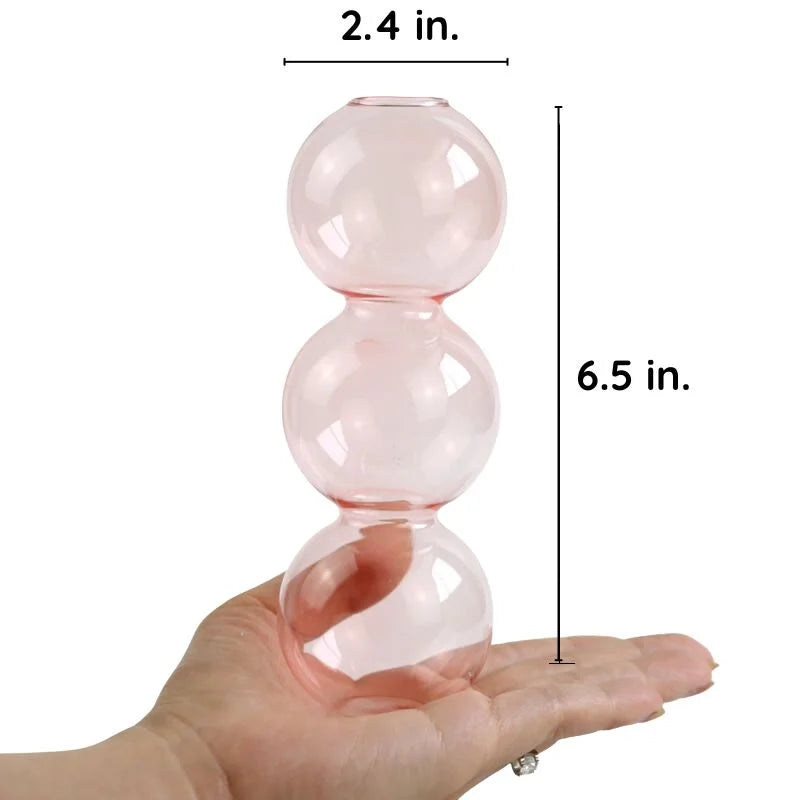 Nordic Bubble Glass Vase for Floral Arrangements