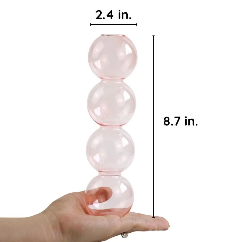 Nordic Bubble Glass Vase for Floral Arrangements