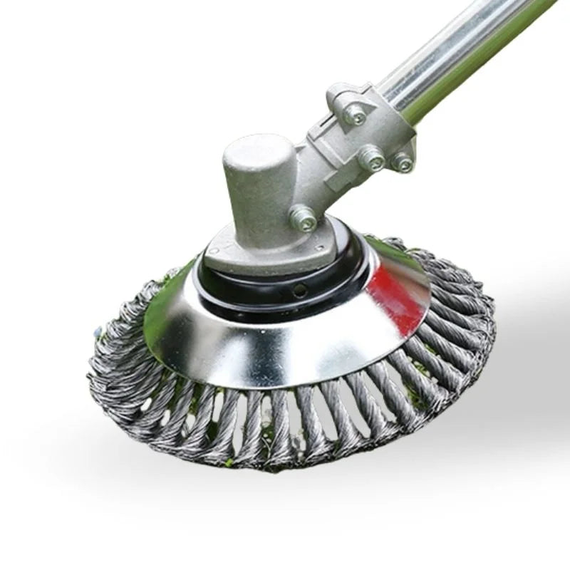 Heavy-Duty Carbon Steel Weed Brush Trimmer Attachment