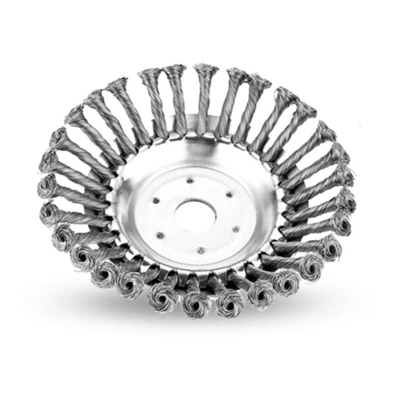 Heavy-Duty Carbon Steel Weed Brush Trimmer Attachment