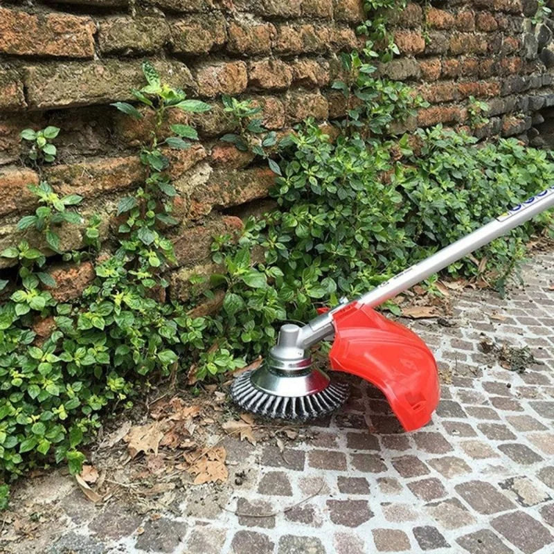 Heavy-Duty Carbon Steel Weed Brush Trimmer Attachment