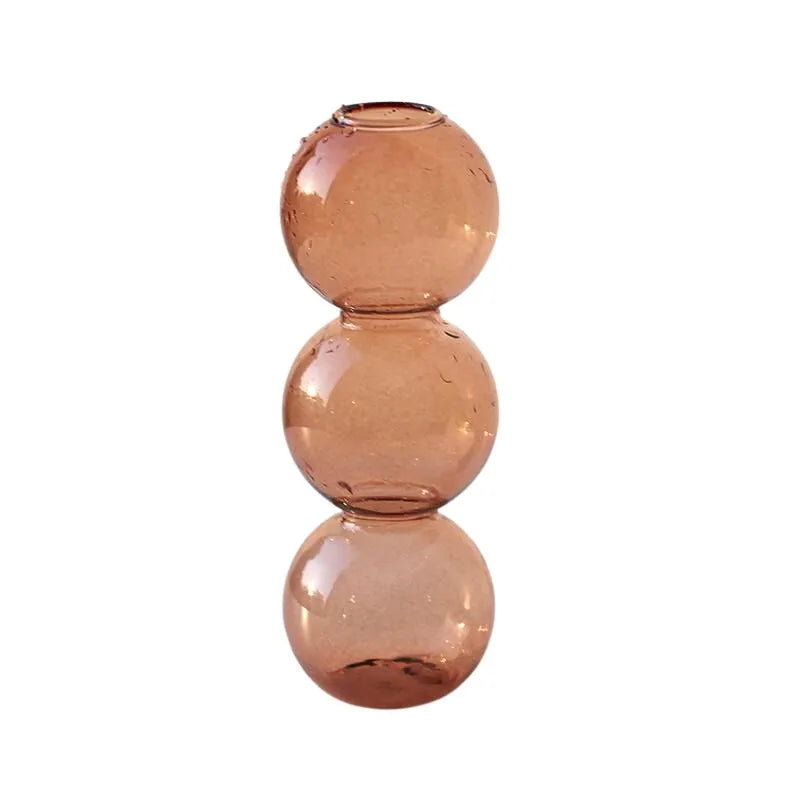 Nordic Bubble Glass Vase for Floral Arrangements
