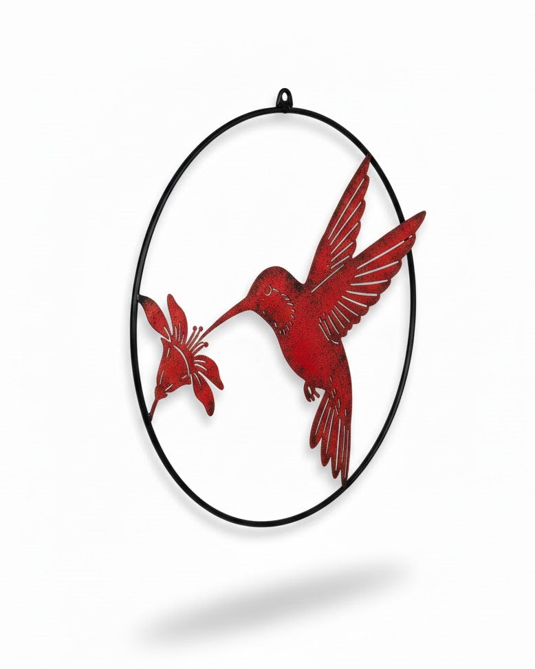 Metal Hummingbird Wall Art