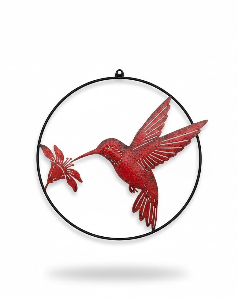 Metal Hummingbird Wall Art