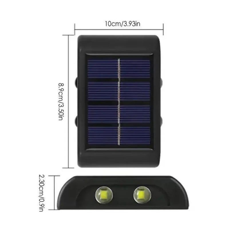 Modern Outdoor Solar Security Wall Lamp