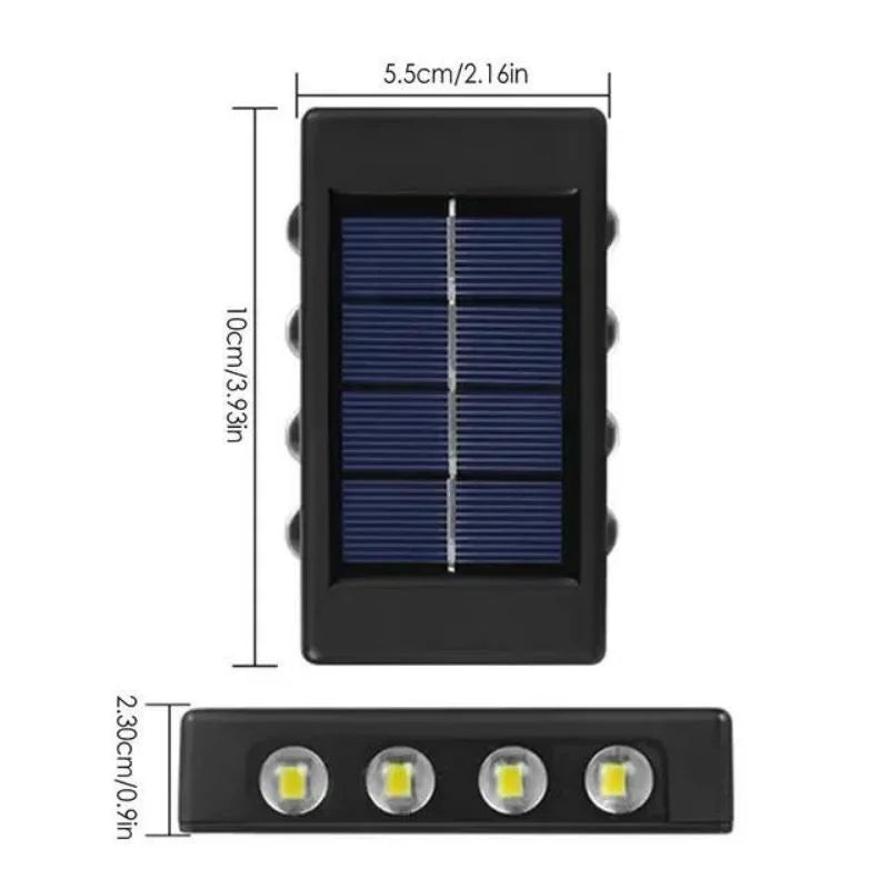 Modern Outdoor Solar Security Wall Lamp