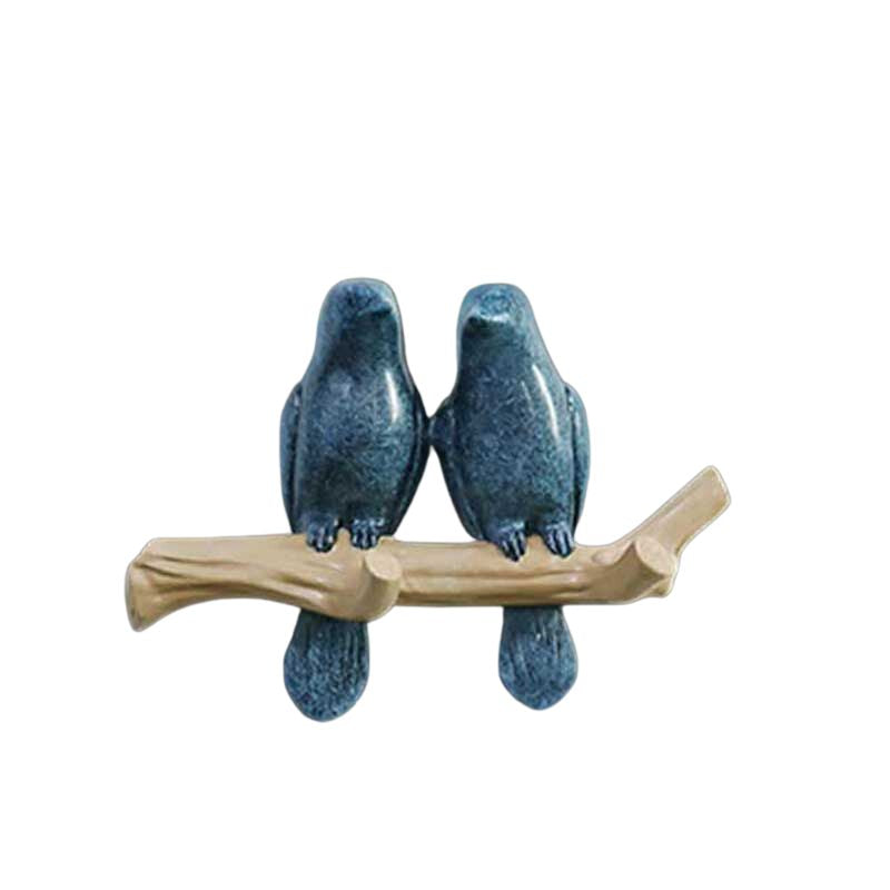 Nature-Inspired Singing Birds Metal Hanger Wall Decoration