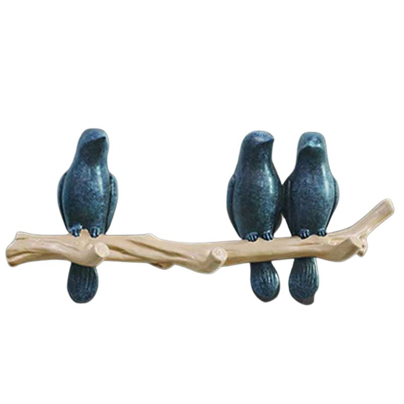 Nature-Inspired Singing Birds Metal Hanger Wall Decoration