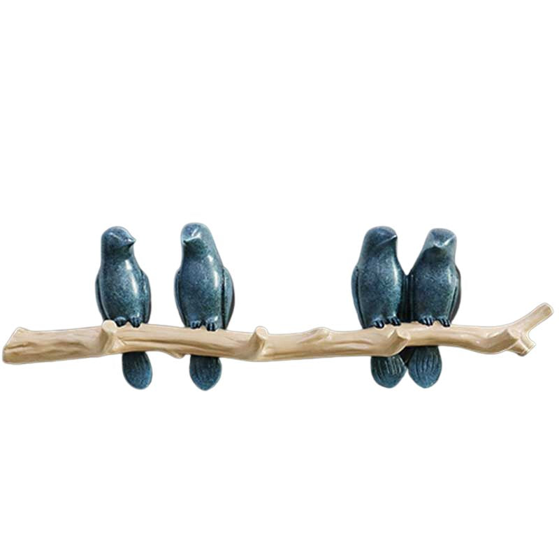 Nature-Inspired Singing Birds Metal Hanger Wall Decoration
