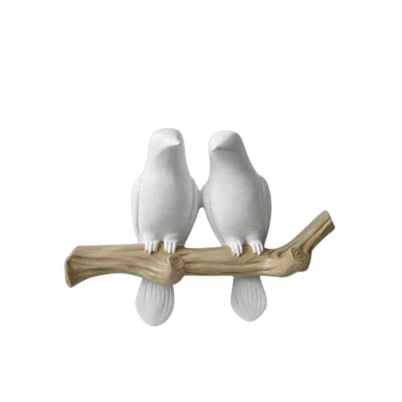 Nature-Inspired Singing Birds Metal Hanger Wall Decoration