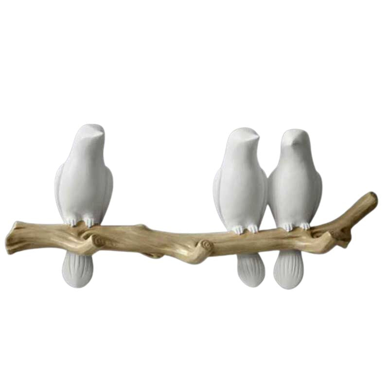 Nature-Inspired Singing Birds Metal Hanger Wall Decoration