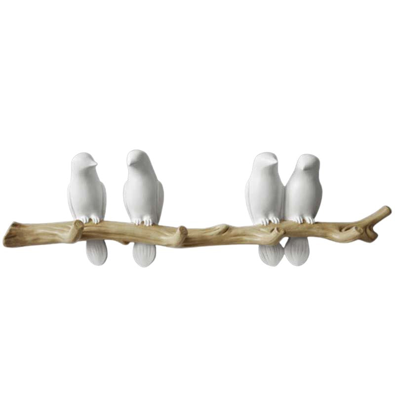 Nature-Inspired Singing Birds Metal Hanger Wall Decoration