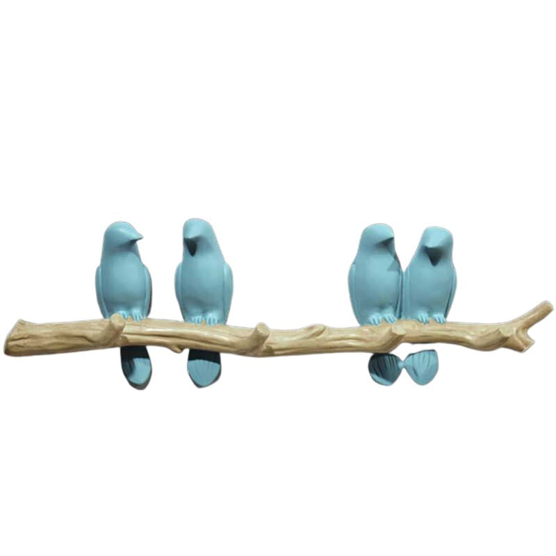 Nature-Inspired Singing Birds Metal Hanger Wall Decoration