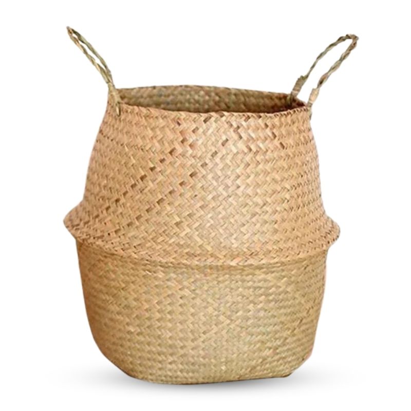 Handwoven Seagrass Universal Flower Basket Planter