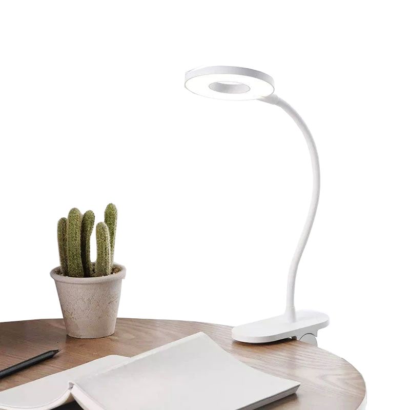 Wireless LED Ring Clip-On Desk Lamp