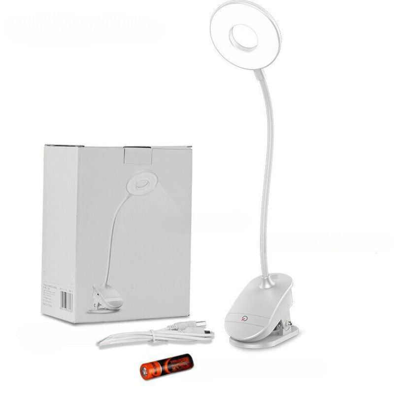 Wireless LED Ring Clip-On Desk Lamp