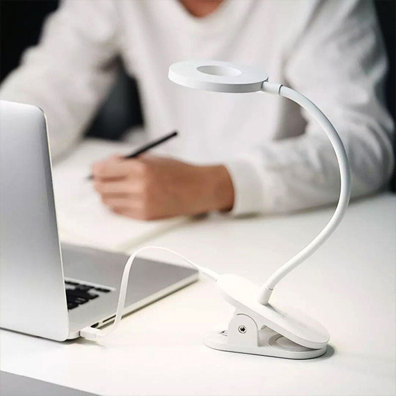Wireless LED Ring Clip-On Desk Lamp