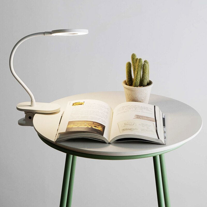 Wireless LED Ring Clip-On Desk Lamp